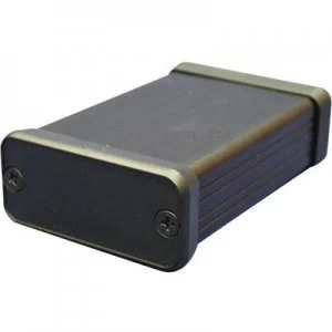 Image of Hammond Electronics 1455C1201BK 1455C1201BK Treaded casing 120 x 54 x 23 Aluminium Black