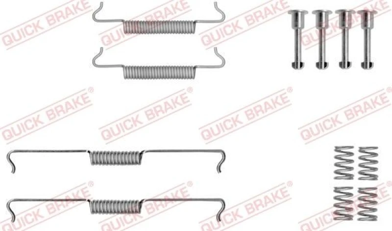 Image of QUICK BRAKE Brake shoe fitting kit QUICK BRAKE 105-0041