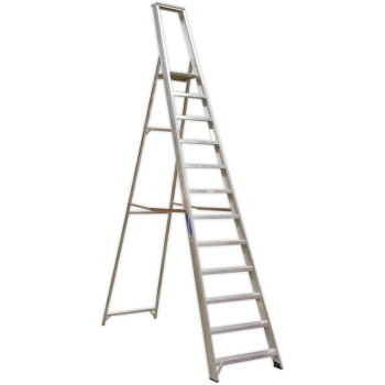 image of Sealey Industrial Aluminium Step Ladder 12