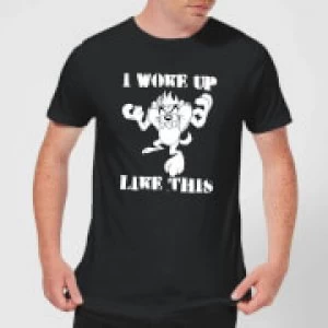 image of Looney Tunes I Woke Up Like This Mens T-Shirt - Black