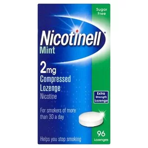 image of Nicotinell Nicotine Lozenge Stop Smoking Aid 2mg Mint 96s