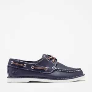 Image of Timberland Seabury Boat Shoe For Toddler In Navy Blue Kids, Size 9.5