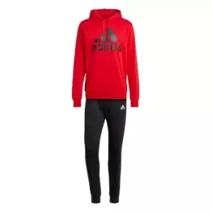 Image of adidas Big Logo Terry Tracksuit Mens - Better Scarlet / Black / Black