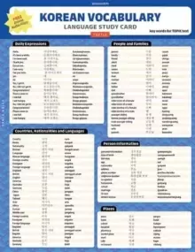 Image of Korean Vocabulary Language Study Card : Essential Words and Phrases Required for the TOPIK Test (Includes Online Audio)