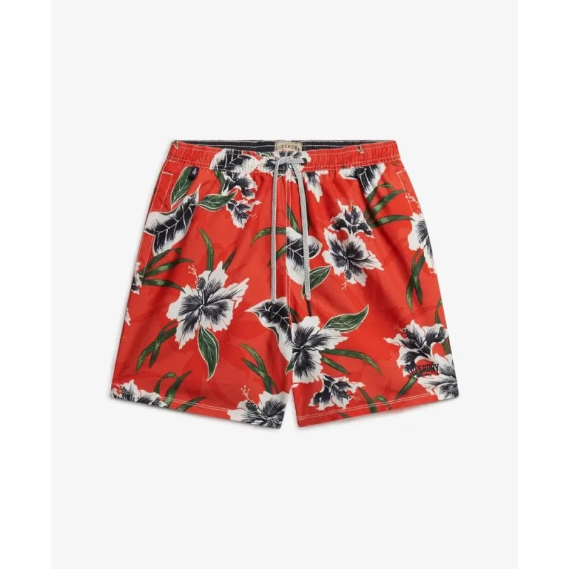 Image of Superdry Swim shorts Superdry Hawaiian 16 Rouge Male 2XL
