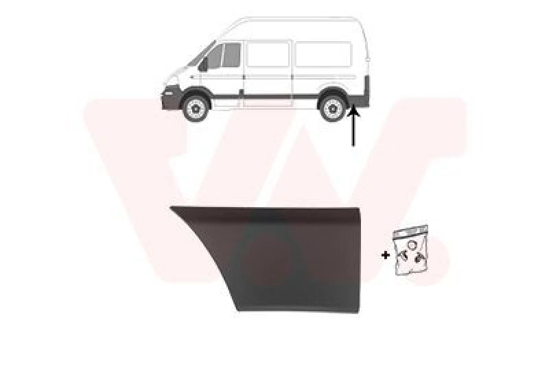 Image of VAN WEZEL Trim / Protective Strip, sidewall VAN WEZEL 4388427