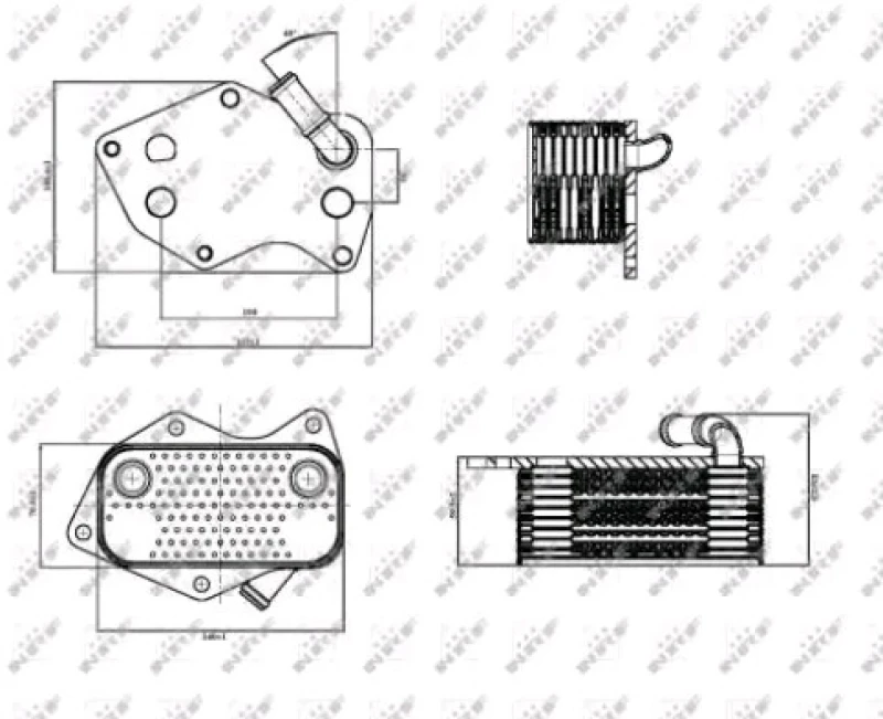 Image of NRF 31331 Oil Cooler Oil Cooler,engine oil (469)
