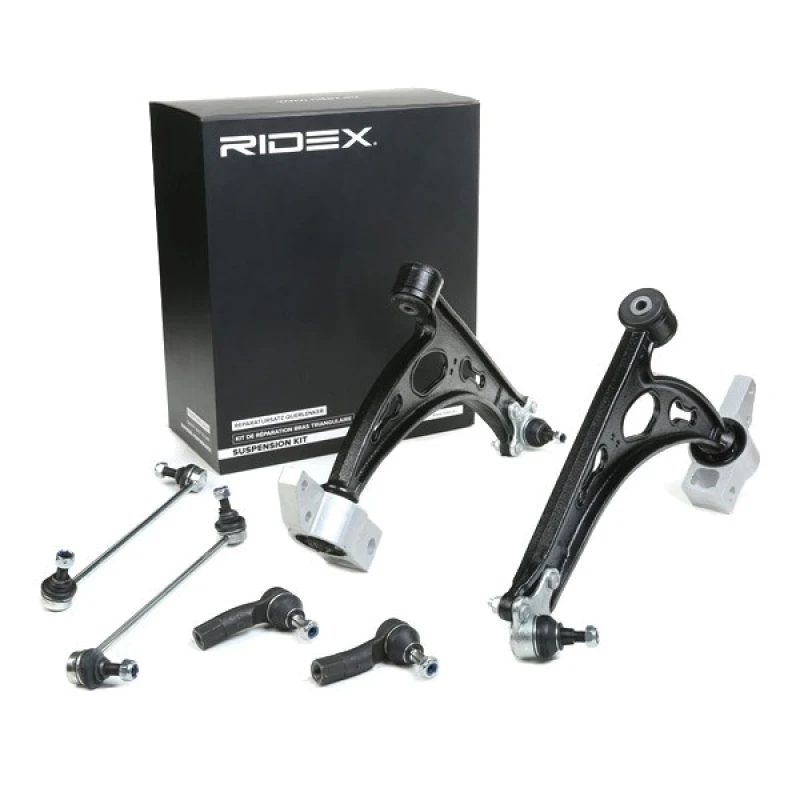 Image of RIDEX 772S0466 Control arm repair kit Front Axle, Control Arm Suspension Kit (772)