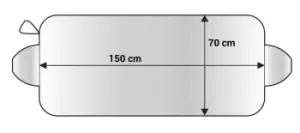 Image of AMiO Windscreen cover PE (Polyethylene) 01389