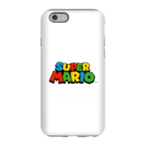 image of Nintendo Super Mario Colour Logo Phone Case - iPhone 6S - Tough Case - Gloss