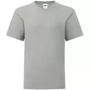 Image of Fruit Of The Loom Childrens/Kids Iconic T-Shirt (5-6 Years) (Zinc Grey)