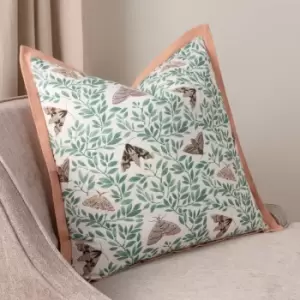 Image of Silk Moth Cushion Pale Pink, Pale Pink / 50 x 50cm / Polyester Filled