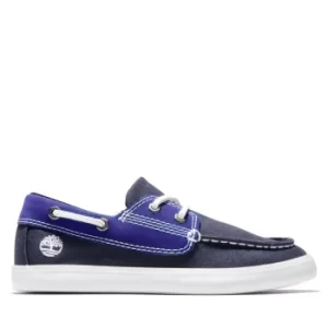 image of Timberland Newport Bay Boat Shoe For Youth In Navy Navy Kids, Size 1