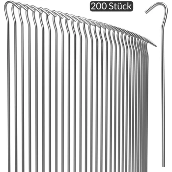 Image of Pegs Ground Nails Ø 3.5mm Steel Galvanised Robust Weatherproof 200 pegs