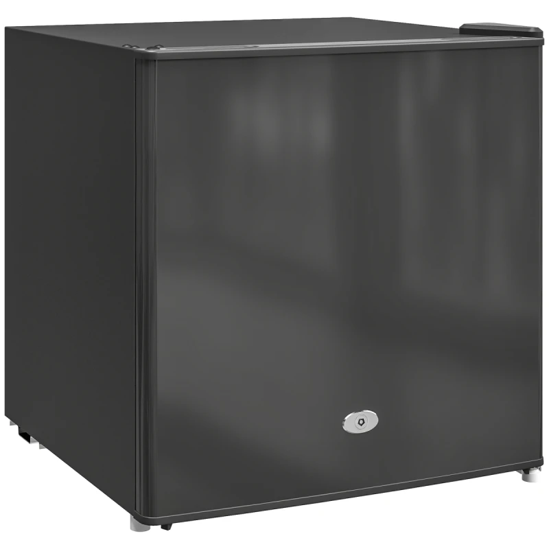 Image of HOMCOM HOMCOM Compact Mini Freezer Small Freezer with Lockable Door for Bedrooms in Black One Size Unisex 5063603041554