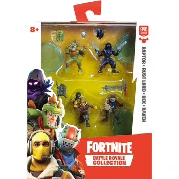 Image of Fortnite Battle Royale Collection Wave 1 Squad Pack - Raptor, Rust Lord, Rex & Raven
