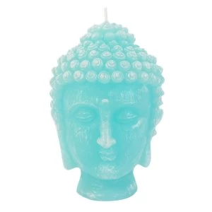 Image of Turquoise Buddha Head Candle