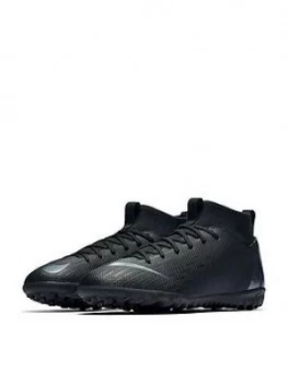 Image of Nike Junior Mercurial Superfly 6 Academy Astro Turf Football Boots Black Size 4
