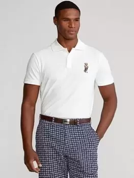 Image of Polo Ralph Lauren Golf Ralph Lauren Golf Bear Polo, White, Size L, Men