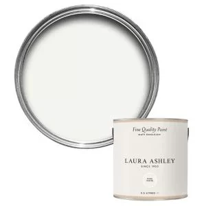 Image of Laura Ashley Pure White Matt Emulsion Paint, 2.5L
