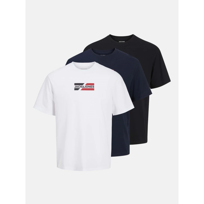 Image of Jack and Jones 3-pack Graphic Tee Mens Sky Captain male S