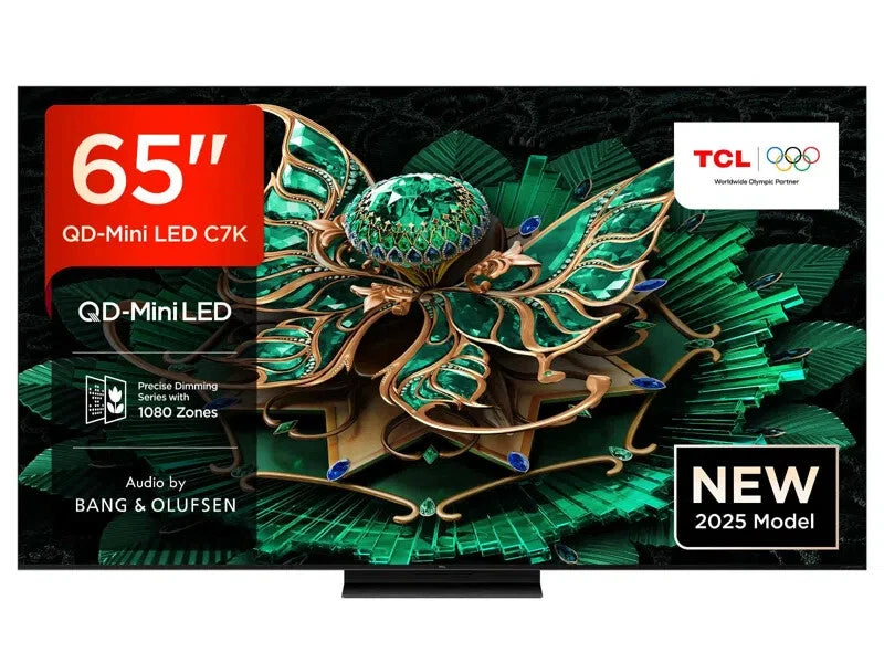 Image of TCL 65" 65C7K-UK Smart 4K Ultra HD HDR QD-Mini LED TV
