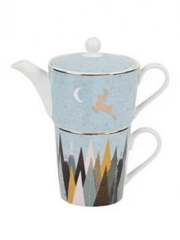 Image of Sara Miller Frosted Pines Tea For One