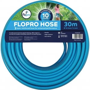 Image of Flopro Garden Hose Pipe 1/2" / 12.5mm 30m Blue