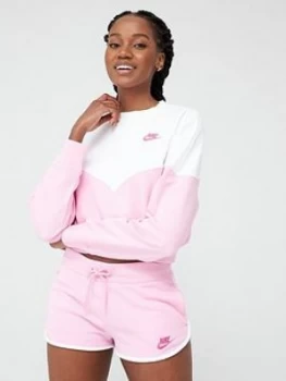 image of Nike NSW Heritage Sweatshirt - Pink Size M Women