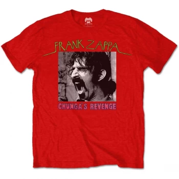 image of Frank Zappa - Chunga's Revenge Unisex Large T-Shirt - Red