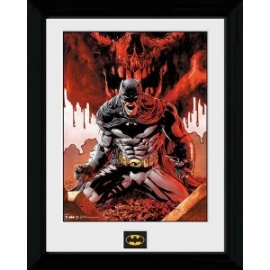 Image of Batman Seeing Red Framed Print