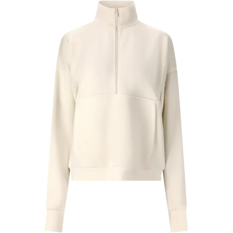 Image of Athlecia Womens half-zip sweatshirt Athlecia Jillnana Beige Female 40