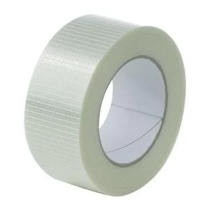 Image of Cross Weave Reinforced Tape 50mm X 50m 1 x Pack of 18 Rolls CRT50