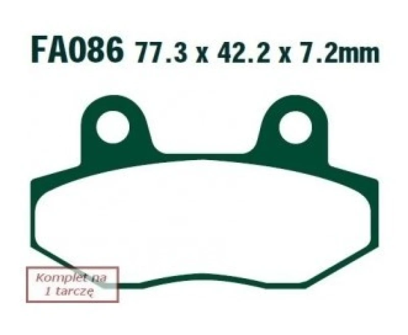 Image of EBC Brakes FA086HH Brake pad set Brake Pad Set,disc brake (402)
