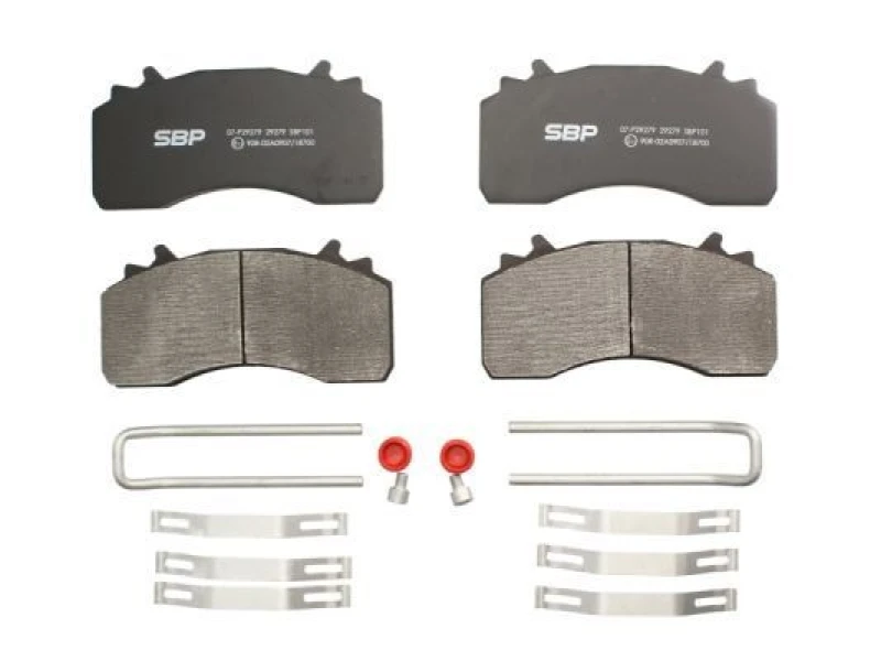 Image of SBP 07-P29279 Brake pad set Front Axle Brake Pad Set,disc brake (402)