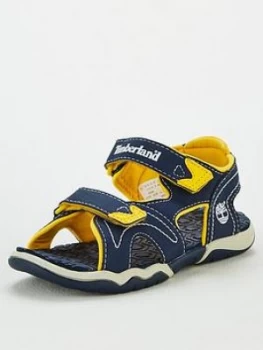 image of Timberland Boys Adventure Seeker Sandals - Navy/Yellow, Size 9 Younger