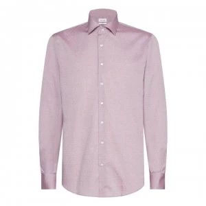 Image of Calvin Klein Easy Iron Dobby Shirt - Pale Red
