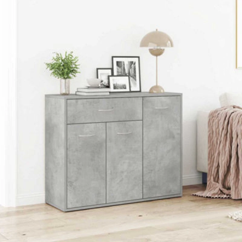 Image of VIDAXL Sideboard Concrete Grey 88x30x70cm Engineered Wood Vidaxl 8719883786285