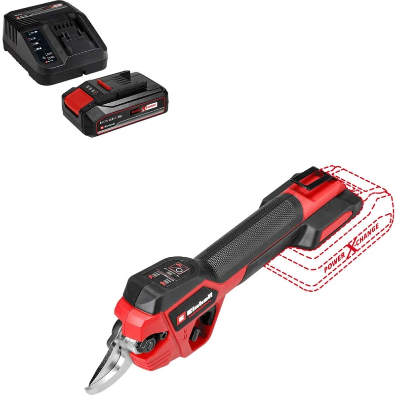 Image of Einhell Professional GP-LS 18/28 Li BL 18v Cordless Brushless Pruning Shears GP-LS 18/28 Li BL Batteries: 1 x 2.5ah Li-ion