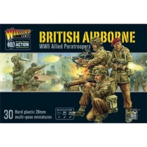Image of British Airborne WWII Allied Paratroopers (plastic)