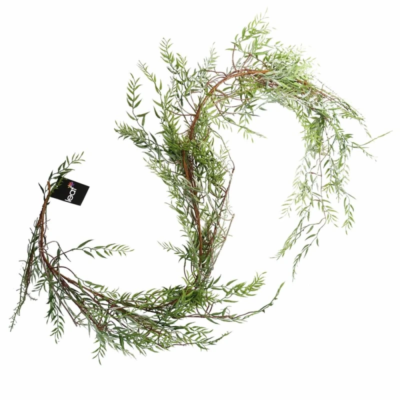 Image of Leaf 200cm Artificial Garland Trailing Hanging Willow Plant Realistic