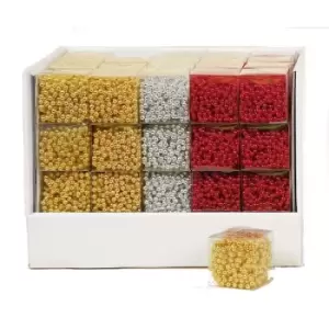 Image of Premier Bead Garland (Pack of 3) (Pack of 3) (Red/Silver/Gold)