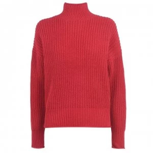 image of SET Red High Neck Jumper - Fatal Red 3680