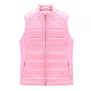 Image of Callaway Mix Media Padded Gilet Ladies - Pink