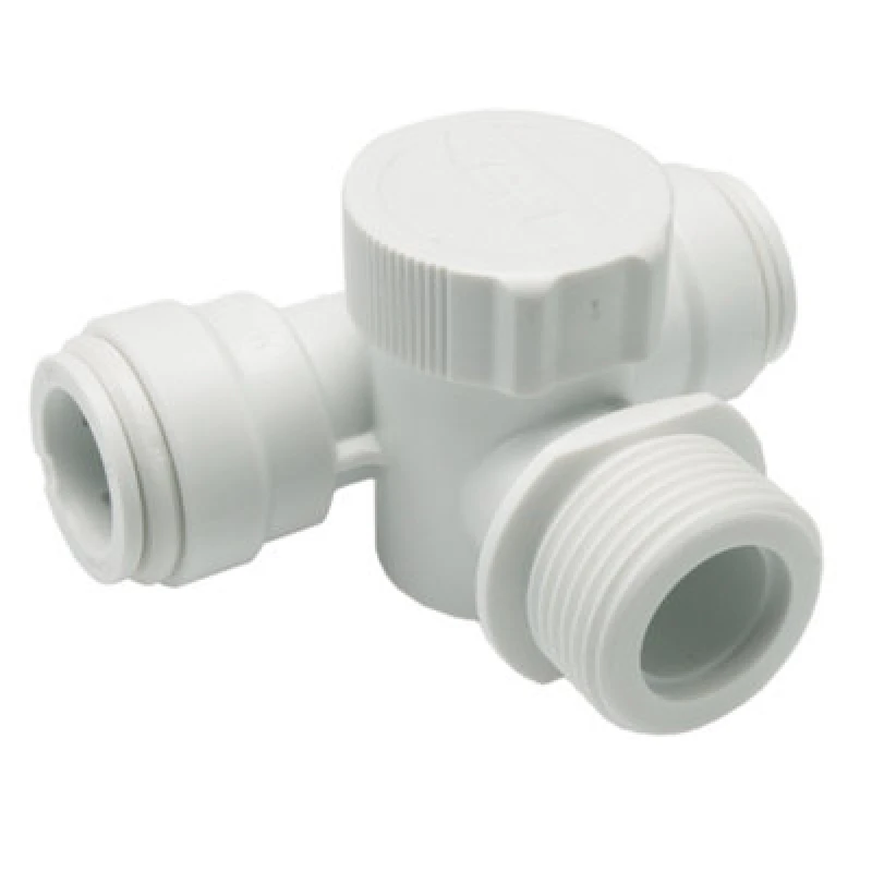 Image of John Guest Appliance Tee 15mm X 3/4" (Pack of 5) White