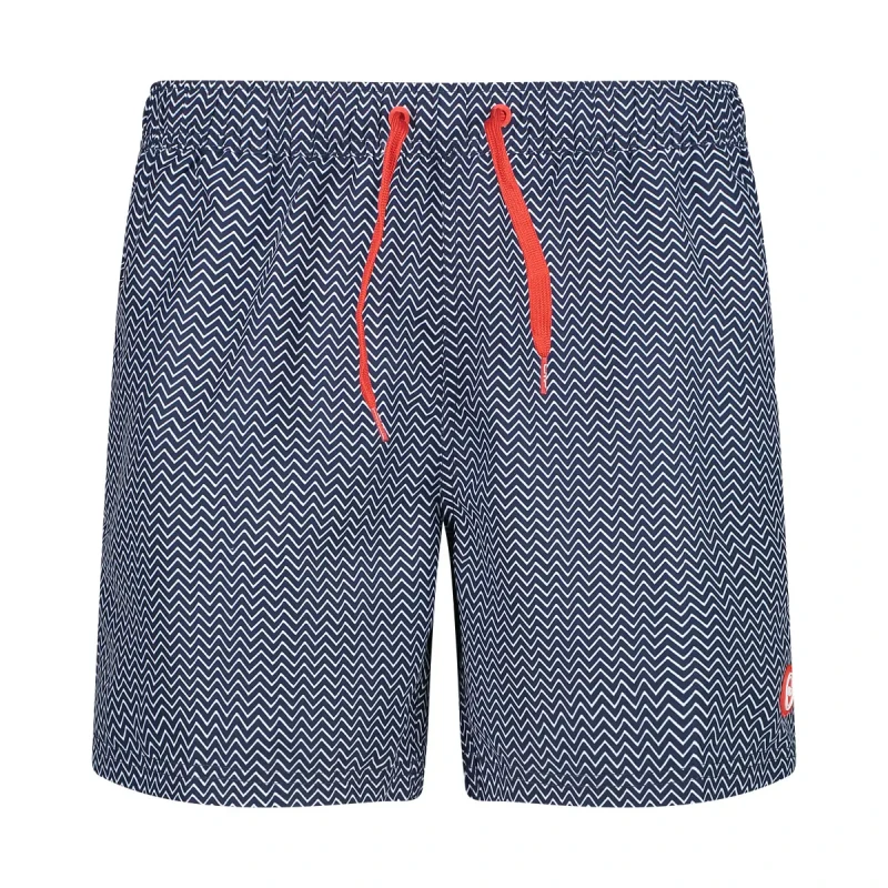 Image of Geometric pattern swim shorts CMP Bleu Male 2XL
