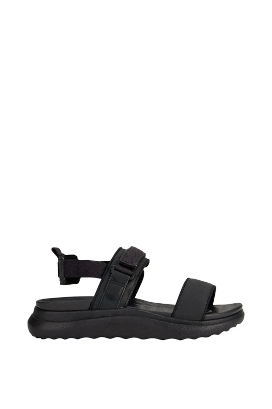 Image of HEYDUDE Womens 'Collins Mono Sport' Sandal Summer in Black Size: 7 Black Female 7