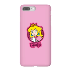 image of Nintendo Super Mario Peach Kanji Phone Case - iPhone 8 Plus - Snap Case - Gloss