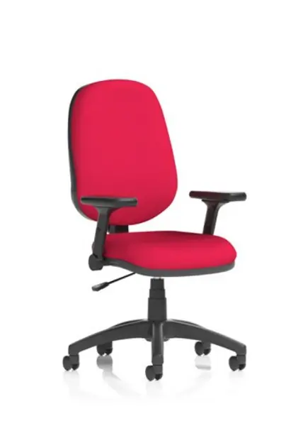 Image of Eclipse Eclipse Plus I Lever Task Operator Chair Bespoke Colour Bergamot Cherry With Height Adjustable And Folding Arms KCUP1708