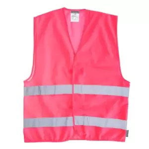 Image of Portwest Iona 2 Band Reflective Safety Vest Pink 2XL / 3XL